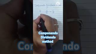 Componendo Dividendo method useful method and tricks in mathematics [upl. by Oetsira201]