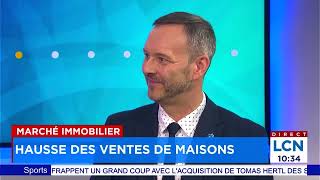 LCN  Hausse de 30 des ventes immobilières  Marc Lacasse [upl. by Nimsaj]