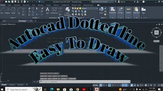 How to draw dotted line in Autocad [upl. by Phalan]