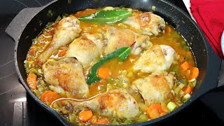 Pollo en salsa Receta fácil rápida y riquísima SIN HORNO [upl. by Packton]