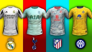 NEW LEAKED KITS FOR THE BEST FOOTBALL TEAMS 202425 [upl. by Yalcrab201]