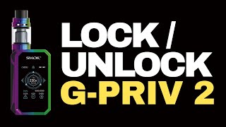 SMOK GPriv 2  How to Lock and Unlock the Firekey Fix Firekey Locked [upl. by Chirlin68]