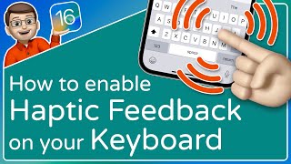 How To Enable Keyboard Vibration Haptics ⭐ iOS 16 Tips [upl. by Sucramed446]