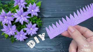 Easy Flowers from EVA Foam Easy Flowers DIY Tutorial Crafts [upl. by Yellac]