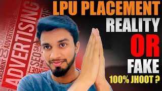 Reality of Placement at LPU in 2024  Lovely Professional University [upl. by Adnema]