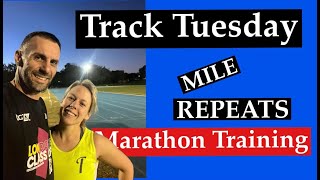 TRACK TUESDAY  Gold Coast Marathon Track Session  Mile Repeats [upl. by Einattirb588]