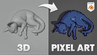 Comment faire du Pixel Art sur Blender  Facile [upl. by Schuh]