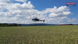 Hubschrauberflug beim Drei Hasen Fest in Oberursel 25 Juni 2022 [upl. by Rossing]