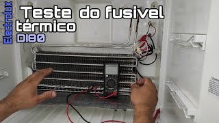 Como testar o fusível térmico refrigerador Electrolux DI80X [upl. by Rabush]