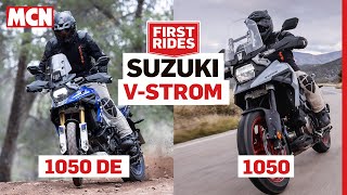 Old but Goldish  2023 Suzuki VStrom 1050 and 1050 DE ridden  MCN Review [upl. by Anoblav]