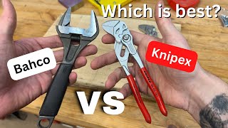 Knipex Pliers Wrench vs Bahco Adjustable Wrench  Which is Best [upl. by Delmore]