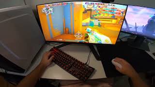 VALORANT GAMEPLAY POV COMO EU JOGO COM A SENSI BAIXA  MONITOR 240hz ASMR [upl. by Nailil671]