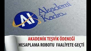 Akademik Teşvik Ödeneğinin Hesaplanması [upl. by Riek113]