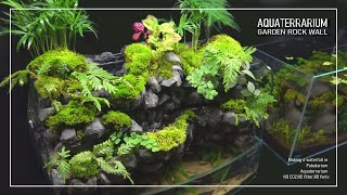 Making a waterfall Paludarium For Guppy Fish l stepbystep l No filter l No co2 l Aquaterrarium [upl. by Bathesda291]