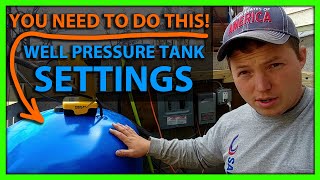 How To Set Well Pressure Tank Air Pressure [upl. by Elegna]