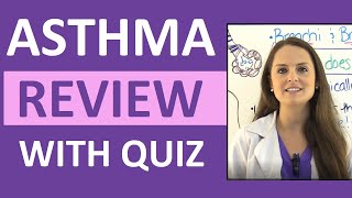 Asthma Treatment Symptoms Pathophysiology Nursing Interventions NCLEX Review Lecture [upl. by Mccartan]