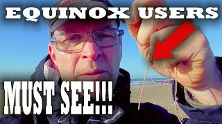 Minelab Equinox Gold Settings  Metal Detecting Beach [upl. by Cul]