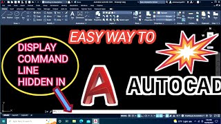 Display Command Line Hidden In Autocad  Hidden Command Line Lai Kasari Display Garne In Nepali [upl. by Les]