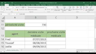 Excel  2 Opérationnel  Cours Calculs de date [upl. by Abelard562]