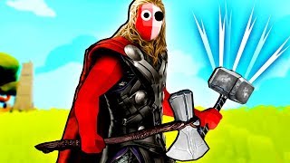 TABS  Thor with Mjolnir and Stormbreaker vs Other Units in Totally Accurate Battle Simulator [upl. by Eneryc]