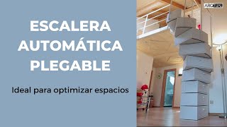 ESCALERA AUTOMÁTICA PLEGABLE optimiza los espacios y aprovecha al máximo los volúmenes [upl. by Cadal156]