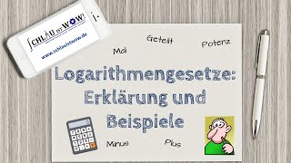 Logarithmengesetze  Erklärung und Beispiele [upl. by Elton]