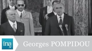 Georges Pompidou reçoit Habib Bourguiba à lElysée  Archive vidéo INA [upl. by Eliga315]