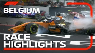 2018 Belgian Grand Prix Race Highlights [upl. by Stesha514]