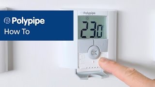 Pairing Dial and Digital Thermostats  Polypipe Underfloor Heating [upl. by Esekram]