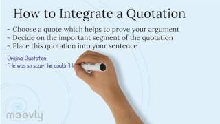 Integrating Quotes in Essays [upl. by Clem861]