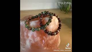 Stone bead bracelets Stones and meanings Unakite  “stone of vision” Jasper  “nurturer” [upl. by Almita]