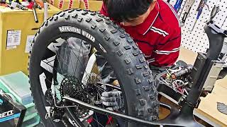 Brake caliper adjustment of 275er hardtail fat bike SN05Part 6 [upl. by Yltneb359]