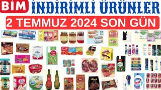 BİM İNDİRİMLİ ÜRÜNLERSON GÜN 2 TEMMUZ 2024GIDA ÜRÜNLERİTEMİZLİK ÜRÜNLERİbim alışveriş indirim [upl. by Bissell192]