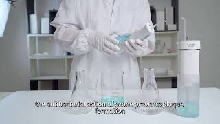 Ozone Water Flosser Breaking Down Pigments Where Waterpik Cant [upl. by Lamiv]