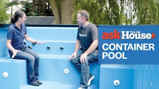 How to Install a Shipping Container Pool  Ask This Old House [upl. by Emoreg262]