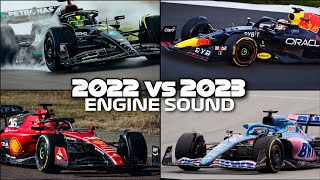 F1 2022 vs 2023 Sound [upl. by Ahcila]