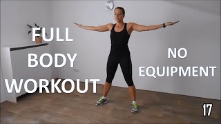 Full body workout for women – at home with no equipment [upl. by Karilla]