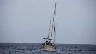 Marhaba  Nauticat 33 self tacking staysail rigging video nauticat nauticat33 malta [upl. by Asirral]