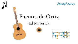 Fuentes de Ortiz  Ed Maverick  Tuto de guitarra con acordes [upl. by Fulvia440]