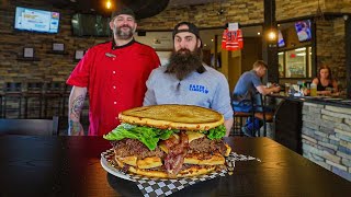 THE TOUGHEST CHALLENGE IVE ATTEMPTED ALL YEAR  THE 10LB BURGATORY CHALLENGE  BeardMeatsFood [upl. by Sabian]