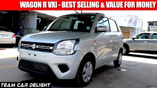 Wagon R VXI  Walkaround Review with On Road Price Accessories  Wagon R 2021 10 Model [upl. by Jezrdna]