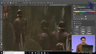 the Creative process of Nick Gindraux overpainting a 3D based image [upl. by Krishna330]