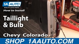 How to Replace Tail Light 0412 Chevy Colorado [upl. by Flowers]