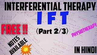 IFT  Interferential Therapy  Medium frequency current  Part 23  ElectrotherapyPhysiotherapy [upl. by Yvan351]