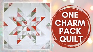 Free Baby Quilt Pattern  Charm Pack Quilt Pattern  Half Square Triangle Quilt Pattern [upl. by Adnilasor690]