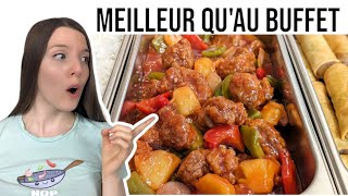 Recette de buffet Porc Sauce Aigre Douce  HOP DANS LE WOK [upl. by Nnaharas]