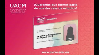 UACM Convocatoria Nuevo Ingreso 2023 [upl. by Wohlert]