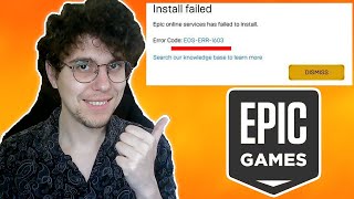 How To Fix EOSERR1603 Epic Games [upl. by Enyrat188]