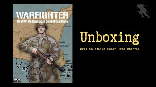 Warfighter The WWII Mediterranean Combat Card Game  Unboxing [upl. by Noruq]