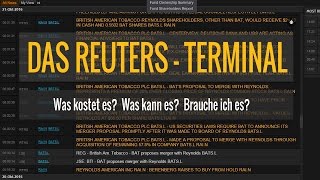 Das ReutersTerminal  Was kostet es was kann es und brauche ich es [upl. by Llednar]